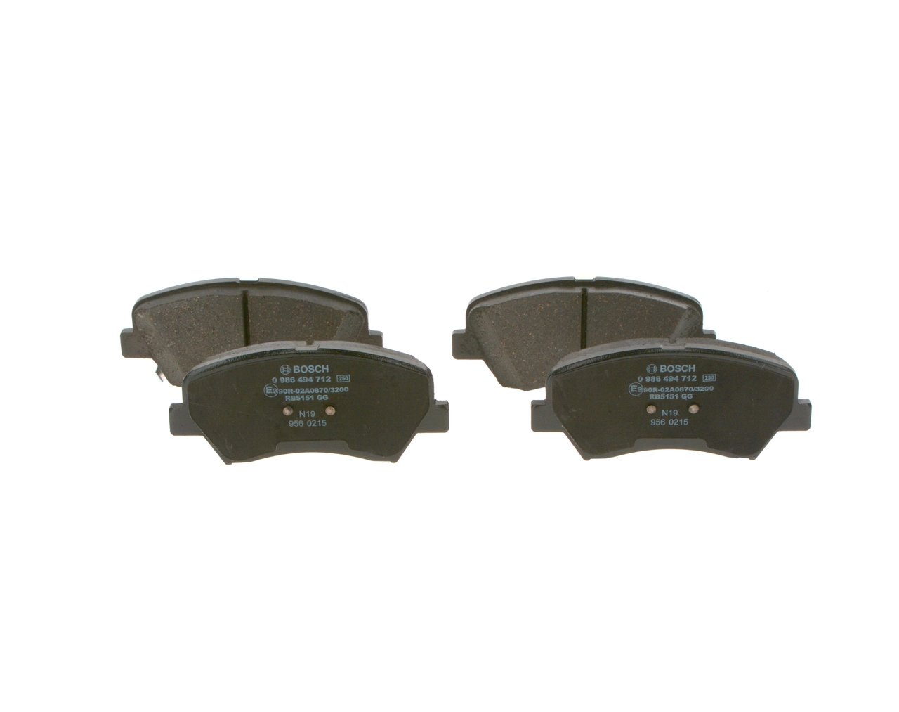 Тормозные колодки Bosch 0986494712