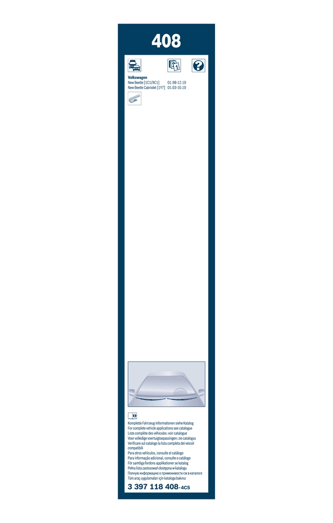 Щетка-дворник лобового стекла, пассажирская Bosch 3397001682 цена, от 4.38 USD