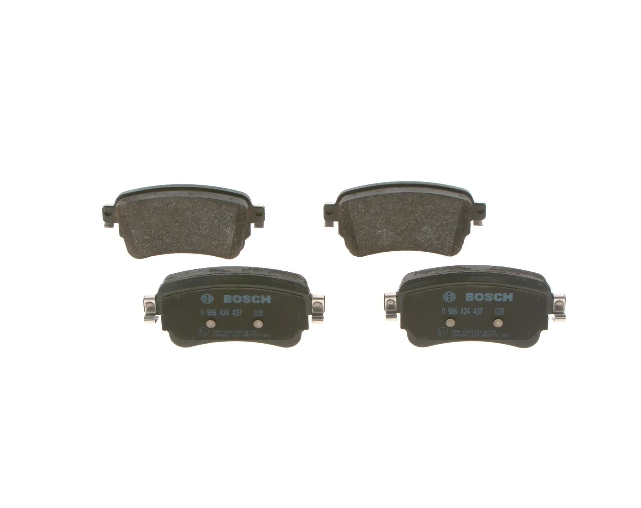 Колодки тормозные задние дисковые BOSCH 0986424437
