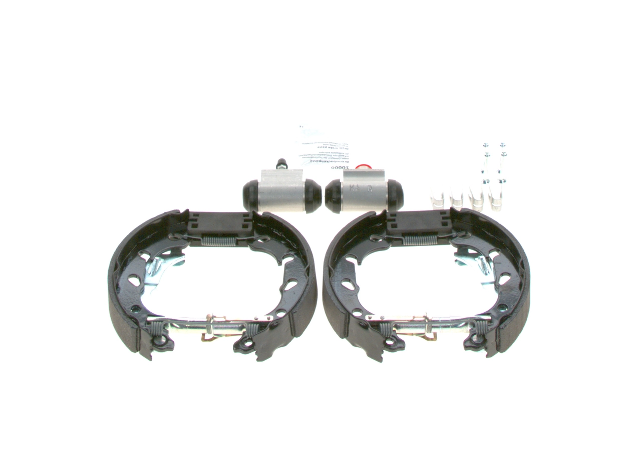 Купить 0204114683 Bosch Колодки тормозные задние барабанные, в сборе с цилиндрами, комплект