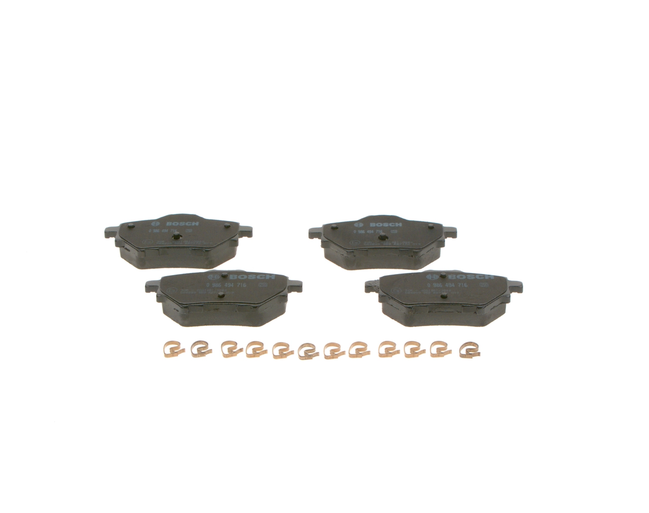 Колодки дисковые  Bosch 0986494716 цена, от 29.93 USD