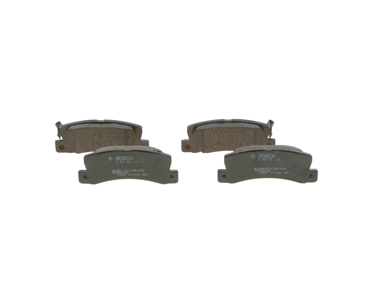 Купить 0986461136 Bosch Колодки тормозные задние, дисковые