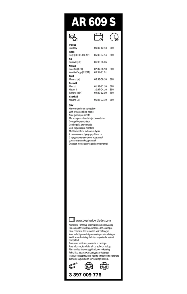 Дворники Bosch 3397009776 цена, от 25.16 USD