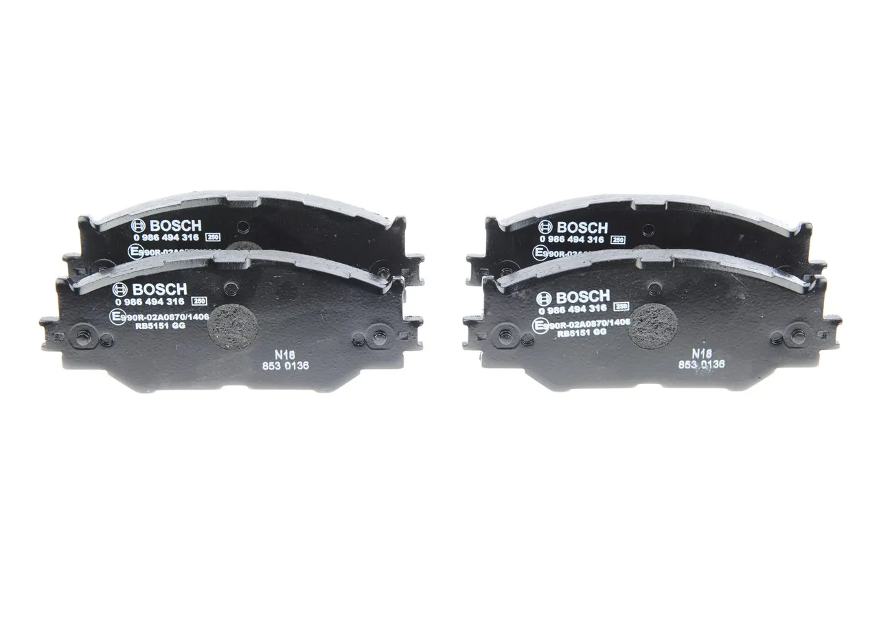 Передние тормозные колодки 0986494316 Bosch