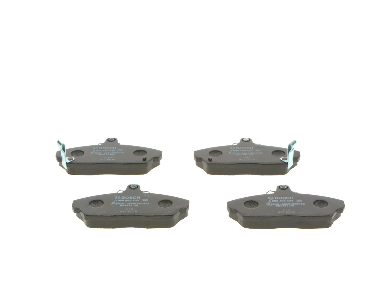 Тормозные колодки Bosch 0986495233