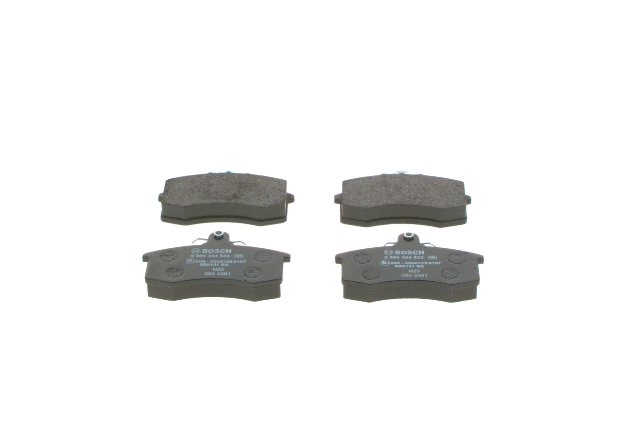 0986494533 Bosch Колодки передние