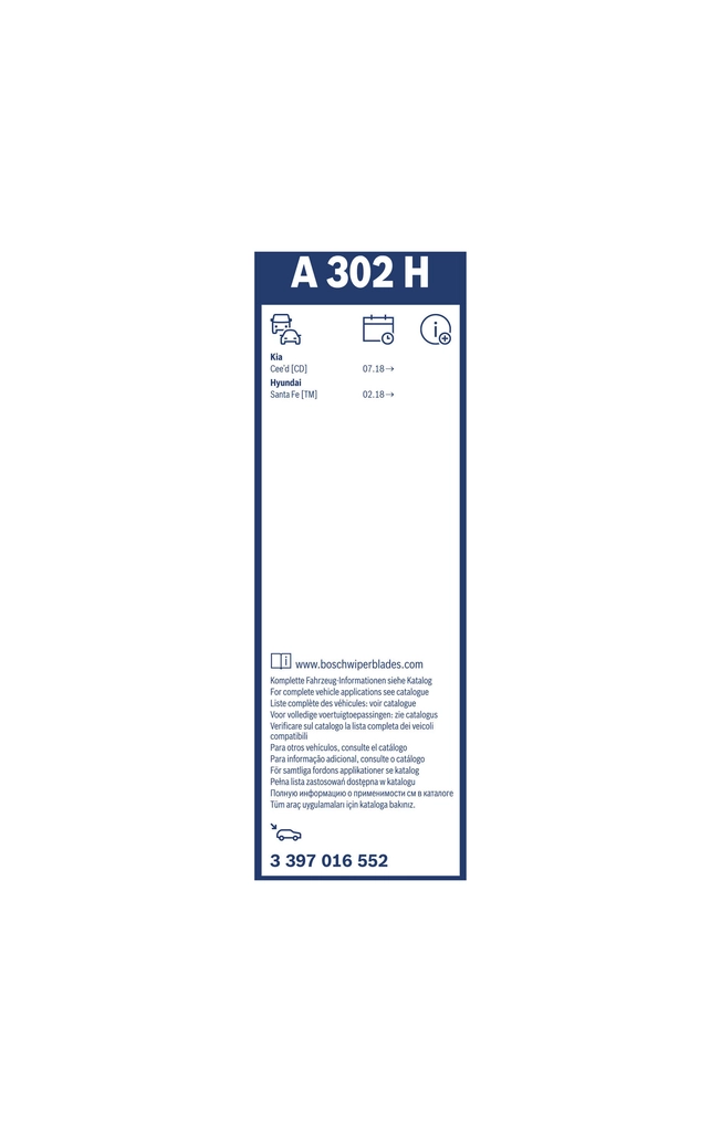 Дворник задний 3397016552 Bosch