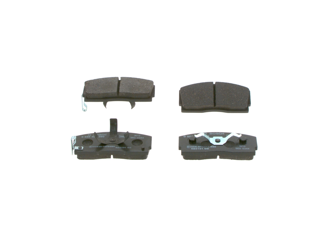 Купить 0986493390 Bosch Колодки тормозные