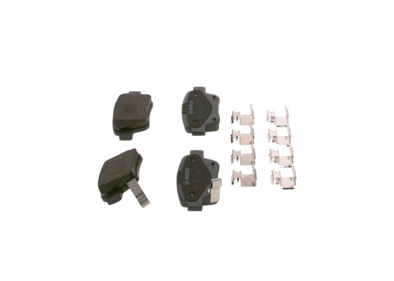 Купить 0986424798 Bosch Колодки тормозные задние, дисковые