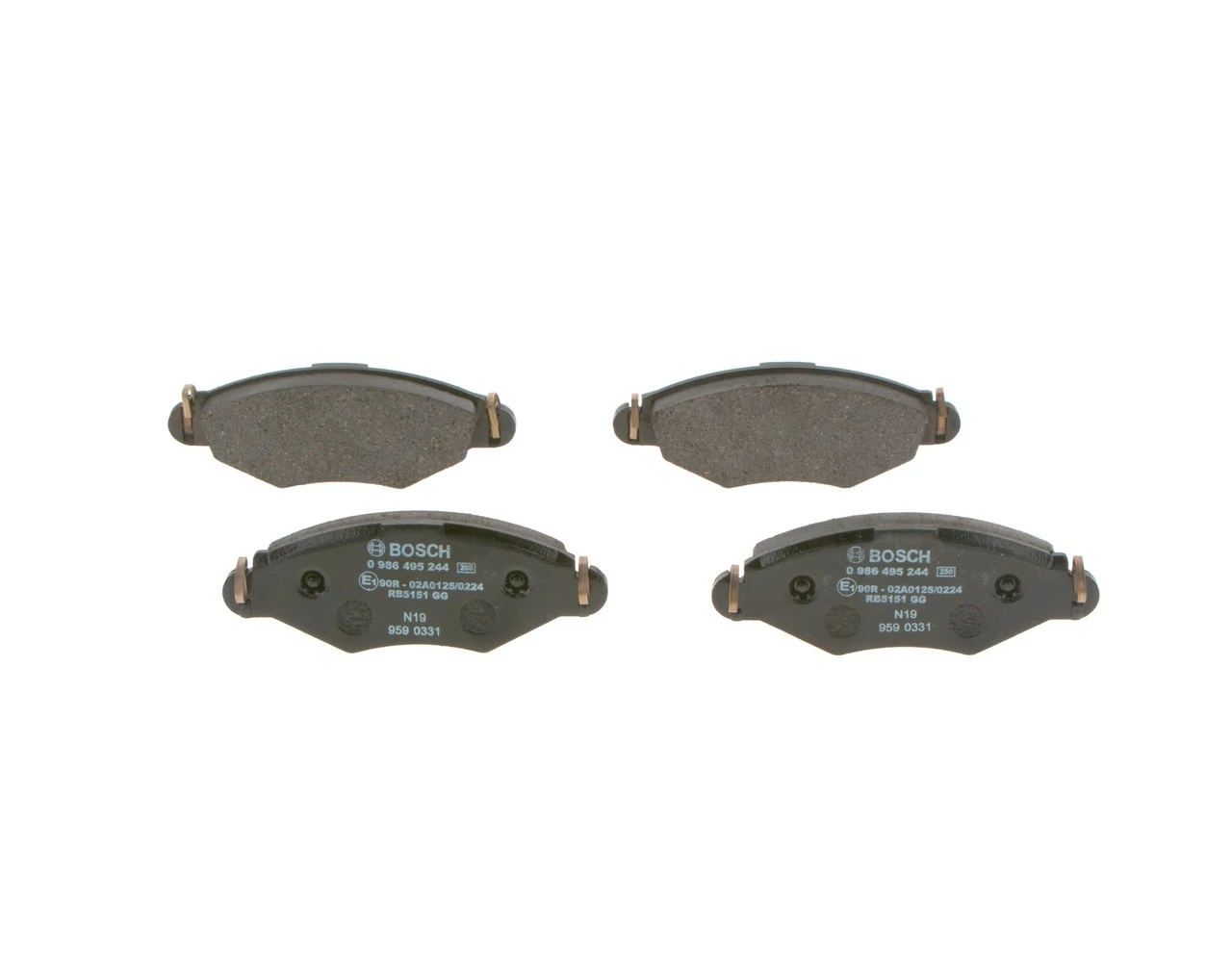 Тормозные колодки Bosch 0986495244