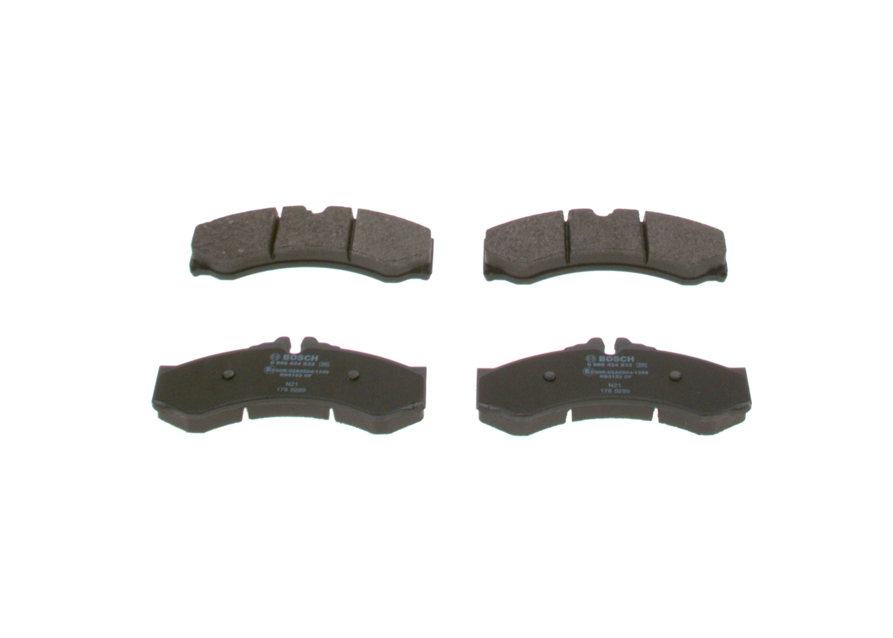 Купить 0986424832 Bosch Колодки тормозные