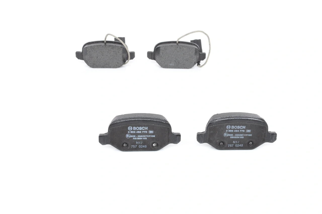 Задние тормозные колодки 0986494776 Bosch