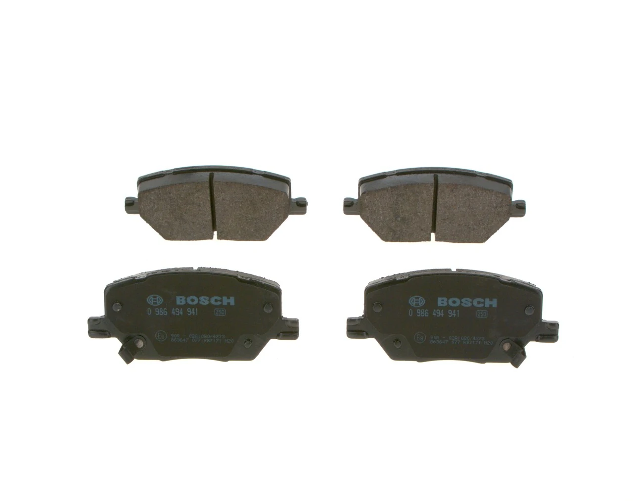 Передние тормозные колодки 0986494941 Bosch