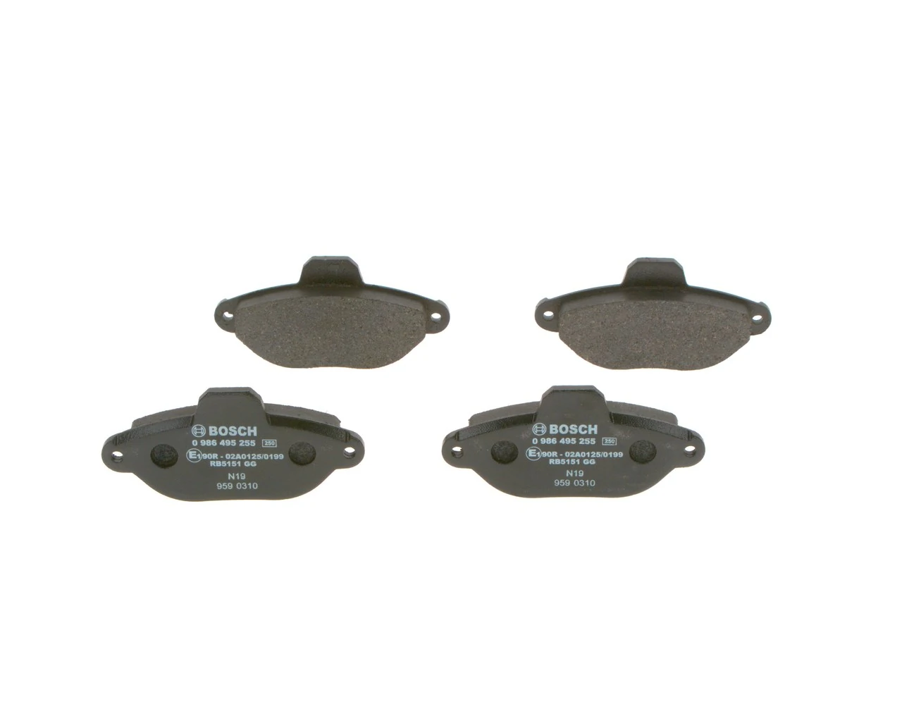 Купить 0986495255 Bosch Колодки тормозные