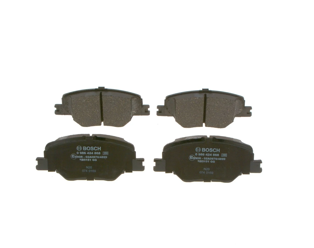 Колодки Bosch 0986424868 цена, от 64.14 USD