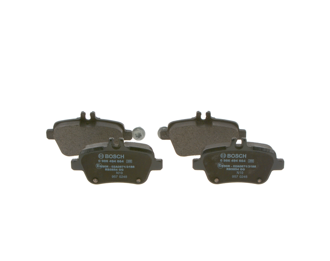 0986494664 Bosch Колодки тормозные дисковые комплект