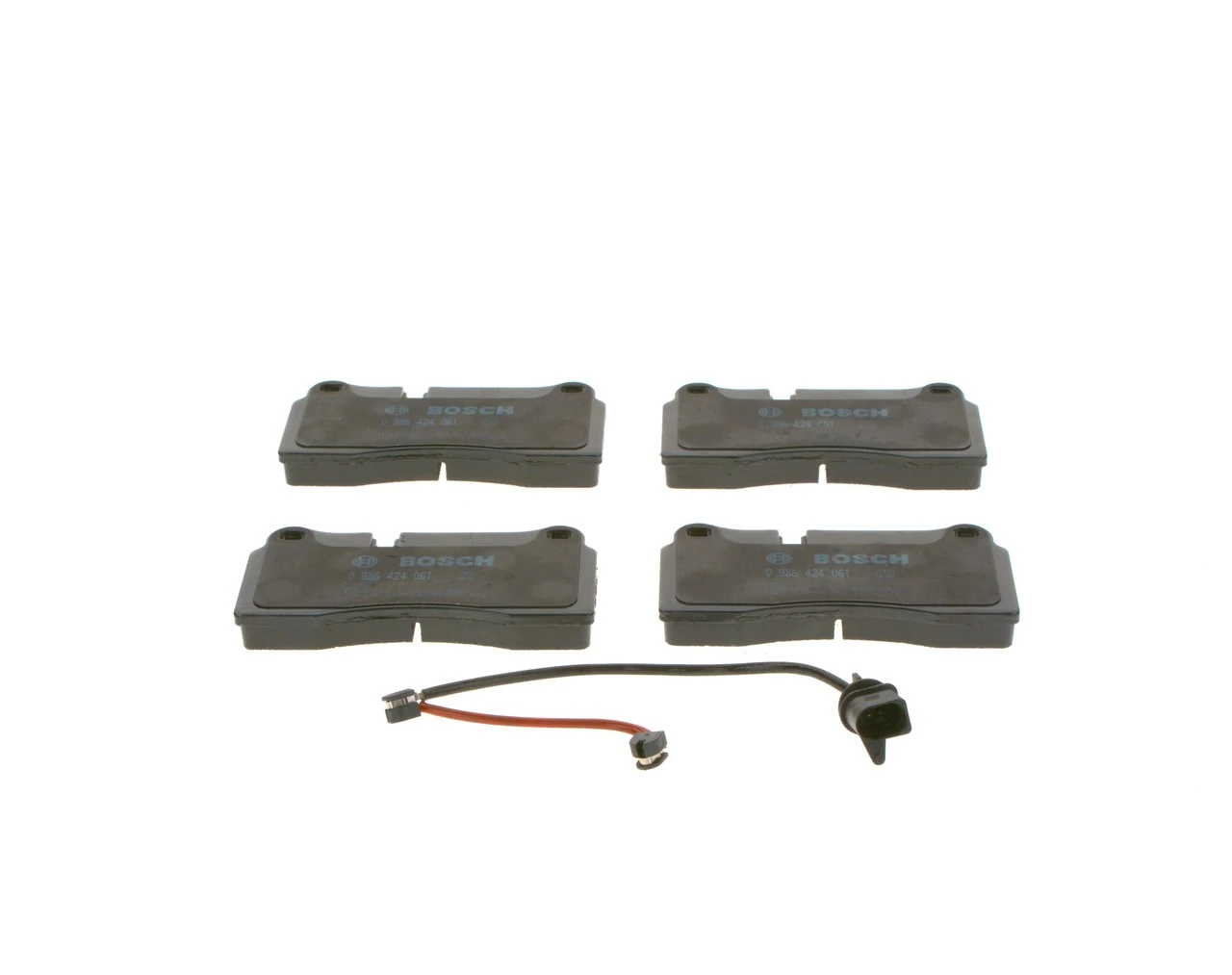 Купить 0986424061 Bosch Колодки тормозные задние, дисковые