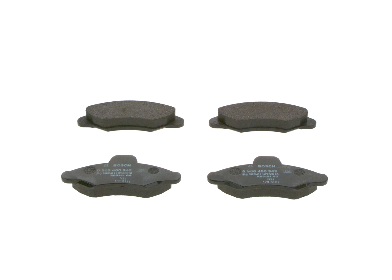 Купить 0986460949 Bosch Колодки тормозные