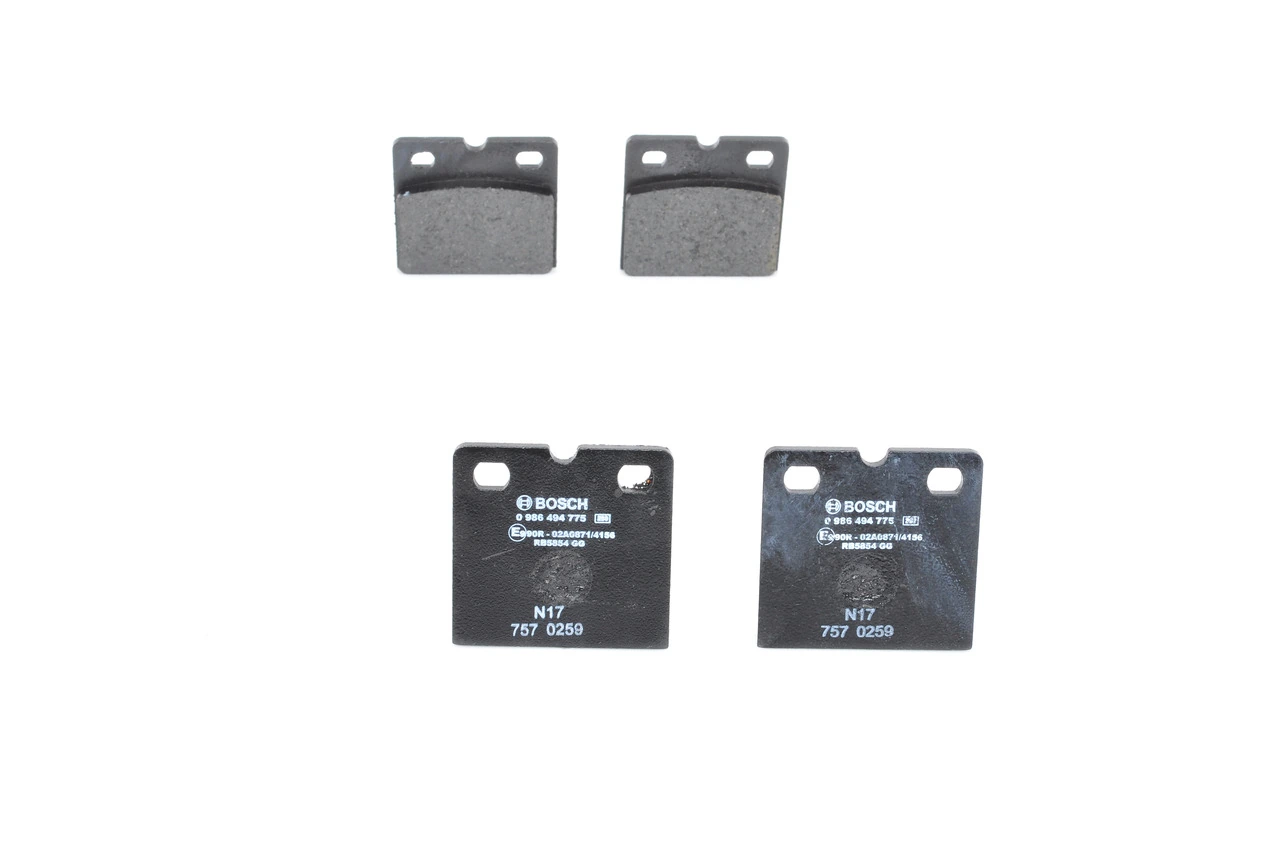Купить 0986494775 Bosch Колодки тормозные задние, дисковые
