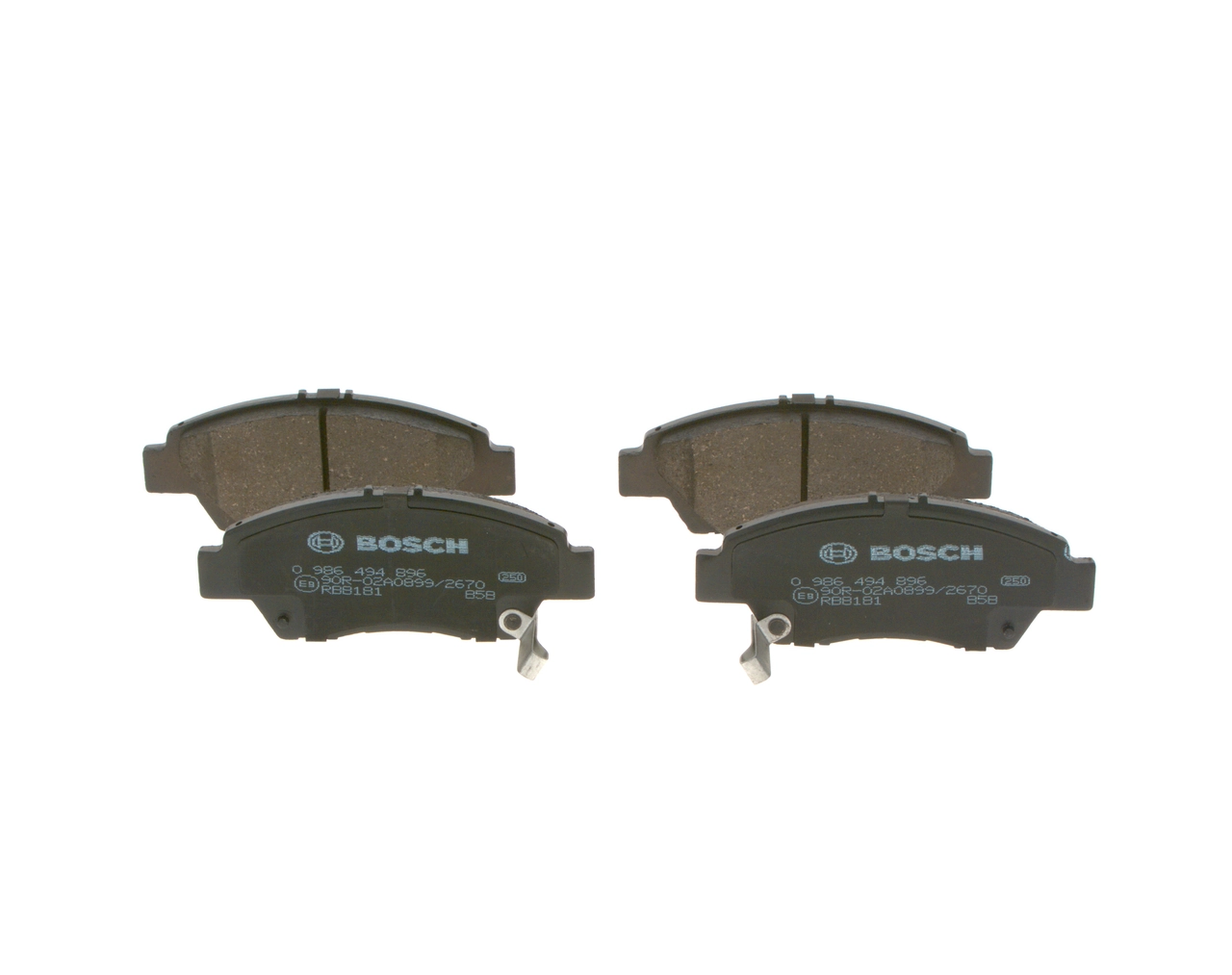 0986494896 Bosch Колодки передние