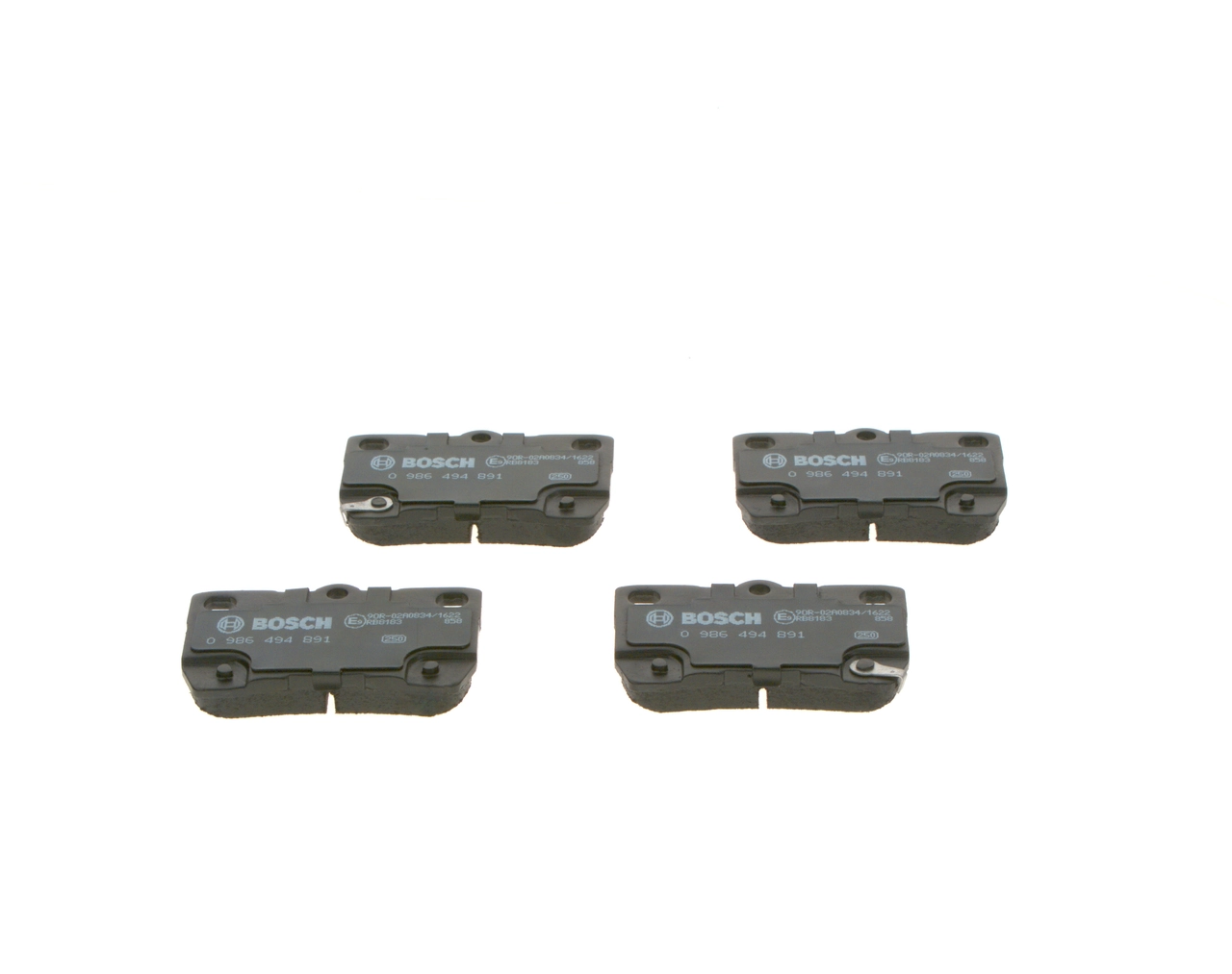 Купить 0986494891 Bosch Колодки тормозные задние, дисковые