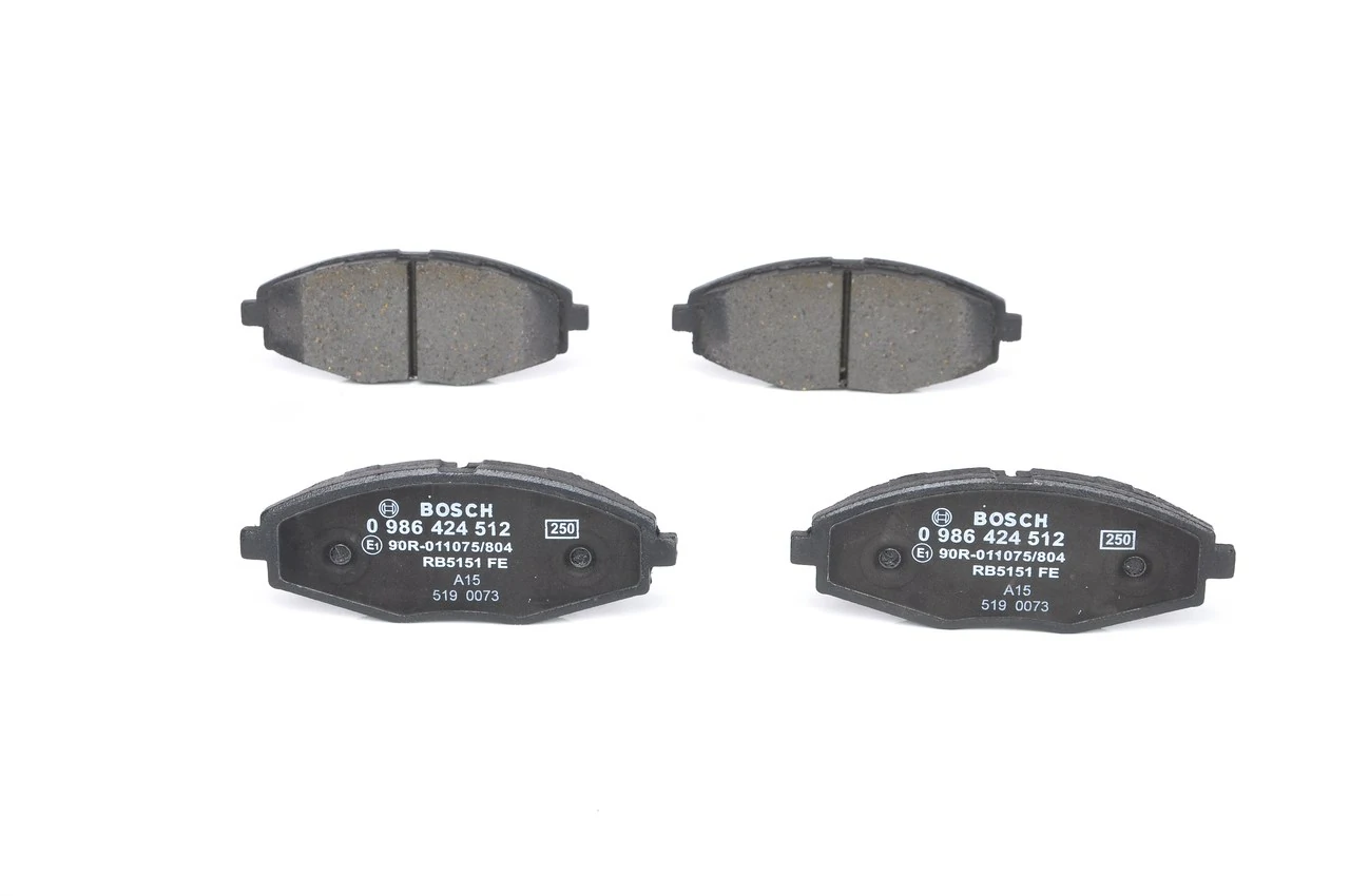 Передние тормозные колодки 0986424512 Bosch
