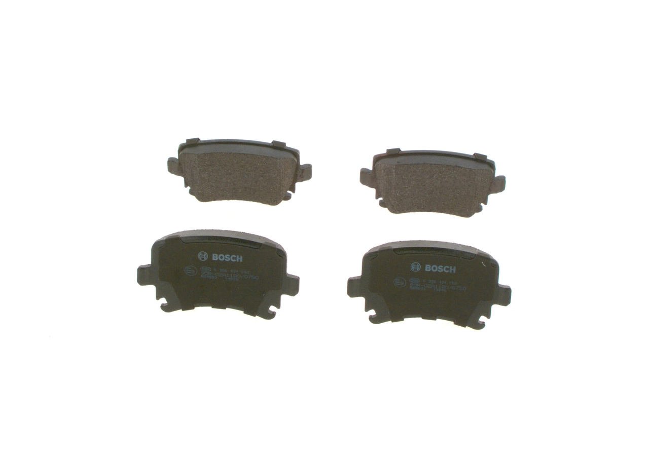 Купить 0986494062 Bosch Колодки тормозные задние, дисковые