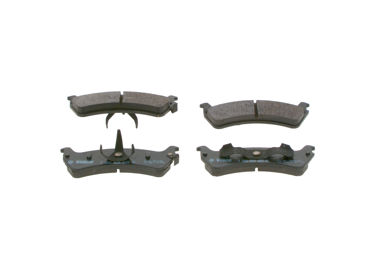 Купить 0986424655 Bosch Колодки тормозные задние, дисковые