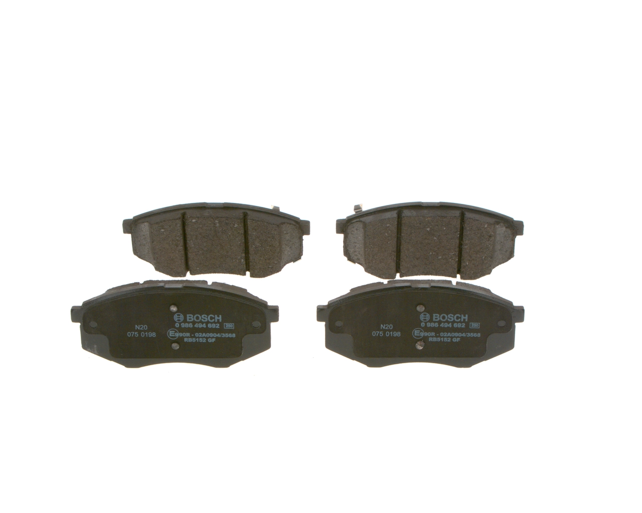 Передние тормозные колодки 0986494692 Bosch