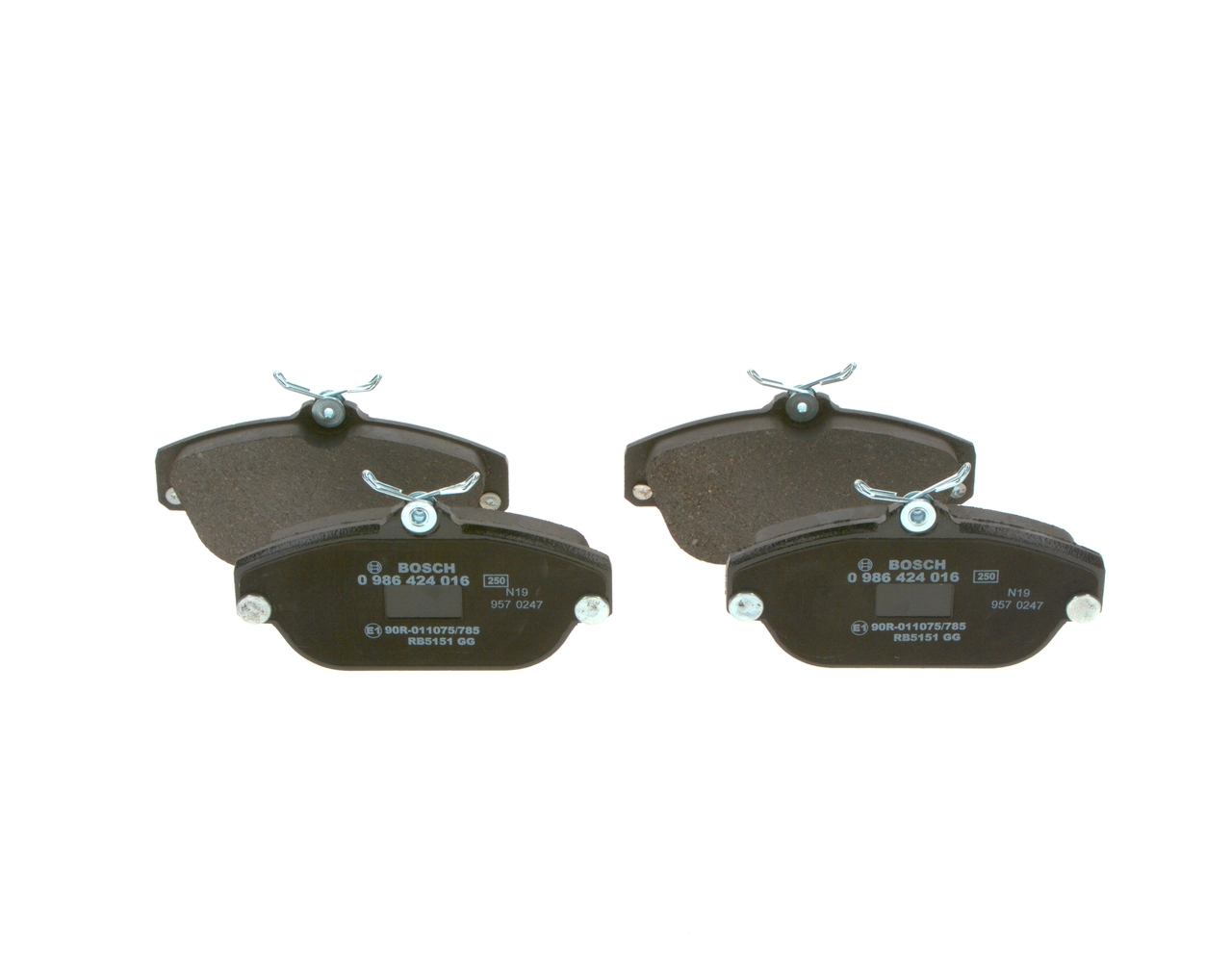 0986424016 Bosch Колодки передние