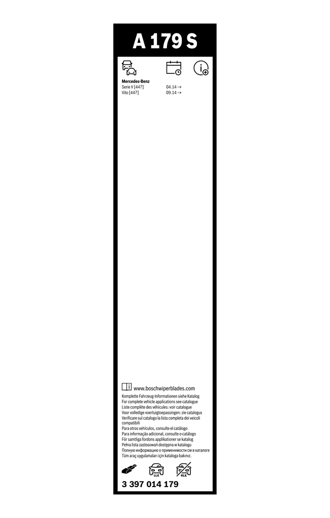 Щетки стеклоочистителя 3397014179 Bosch
