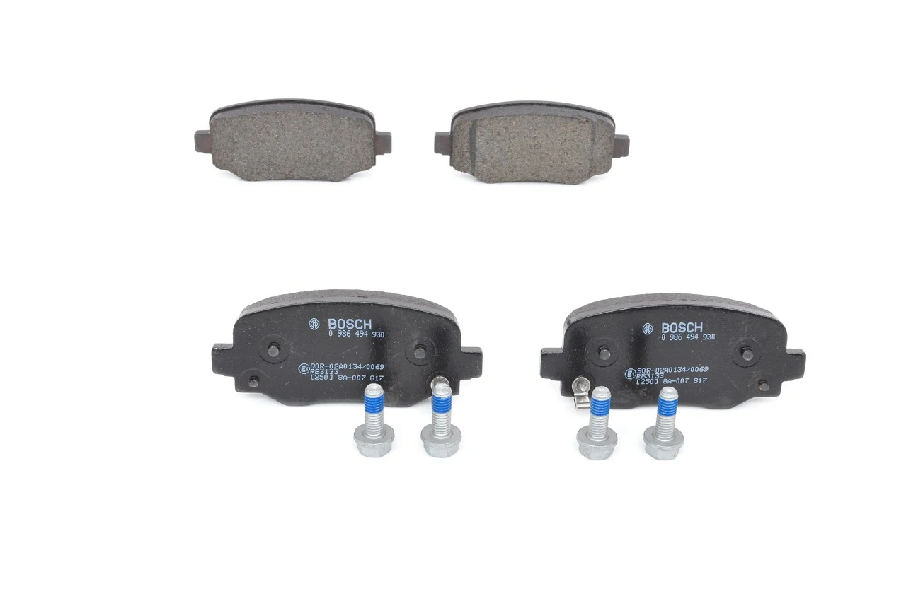 Купить 0986494930 Bosch Колодки тормозные задние, дисковые