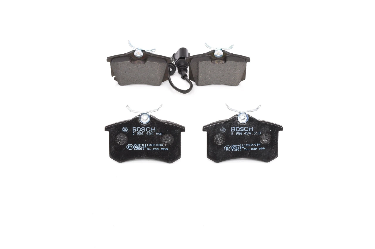 0986494598 Bosch Колодки тормозные дисковые комплект