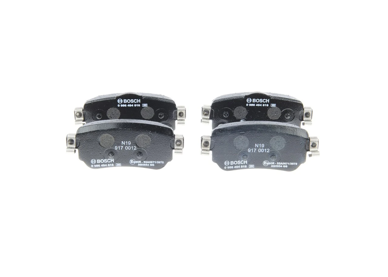 Купить 0986494816 Bosch Колодки тормозные задние, дисковые