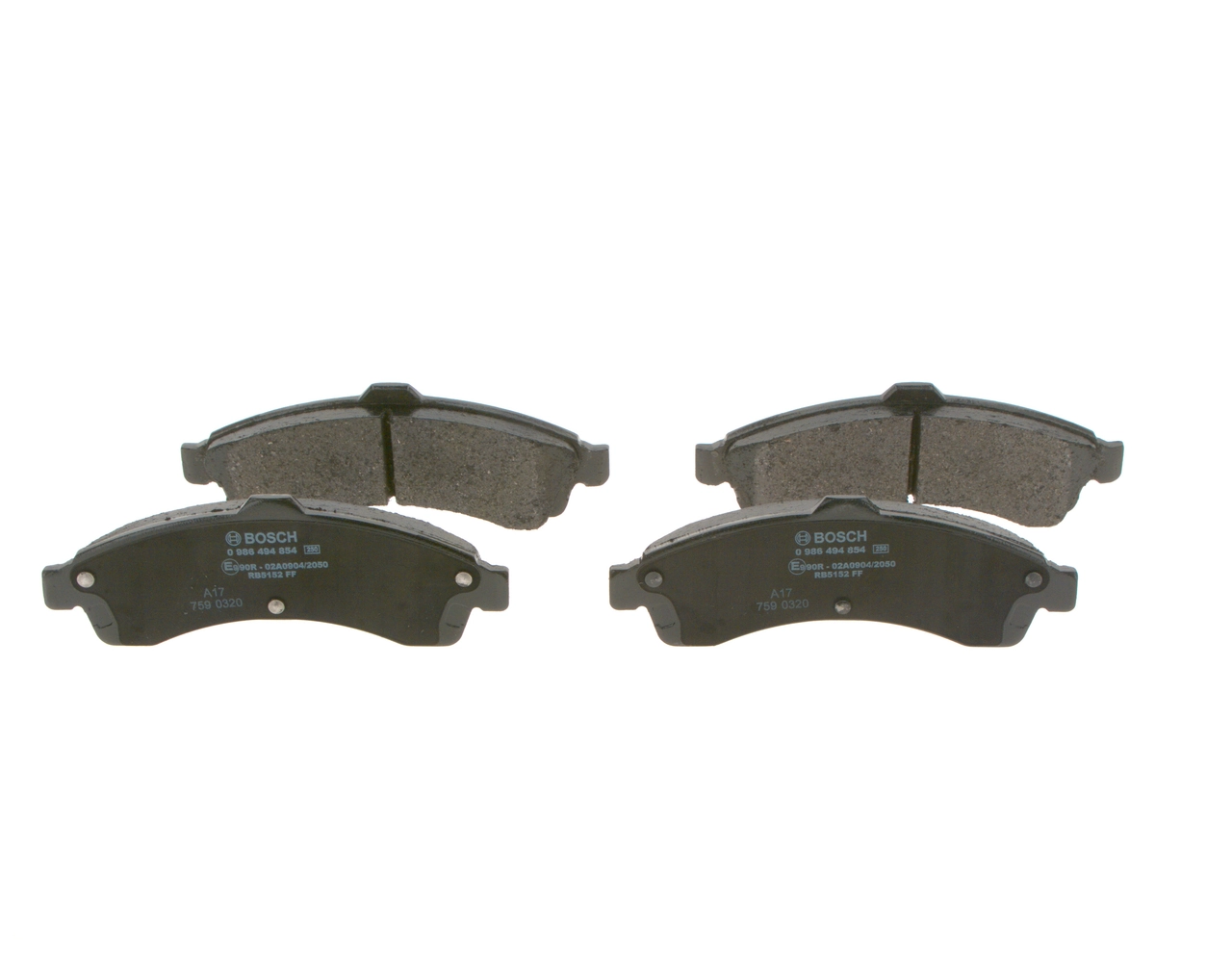 Передние тормозные колодки 0986494854 Bosch