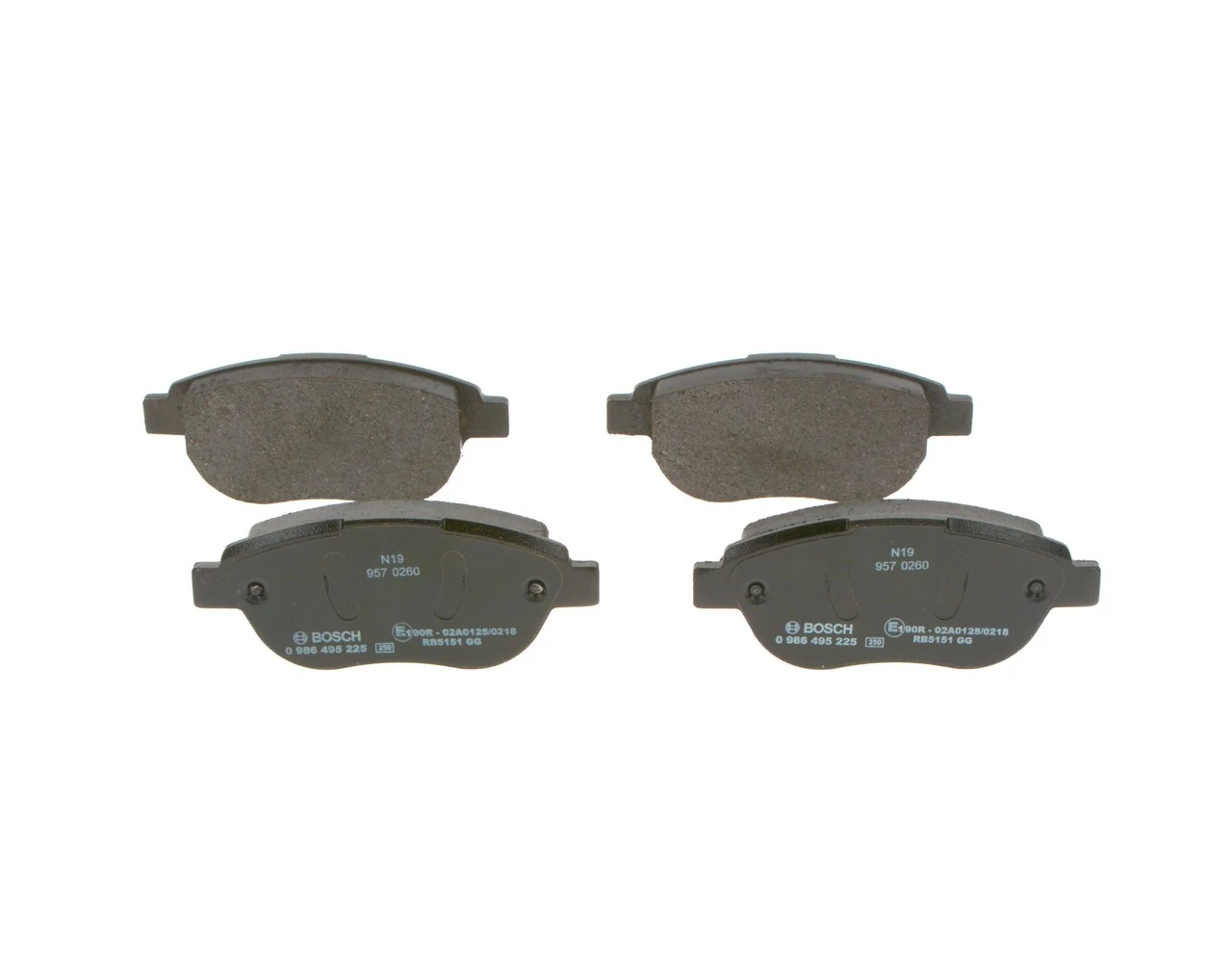 Тормозные колодки Bosch 0986495225