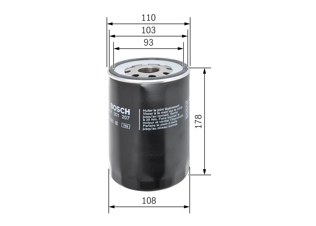 Фильтр очистки масла центробежный Bosch 0451301207 цена, от 12.33 USD