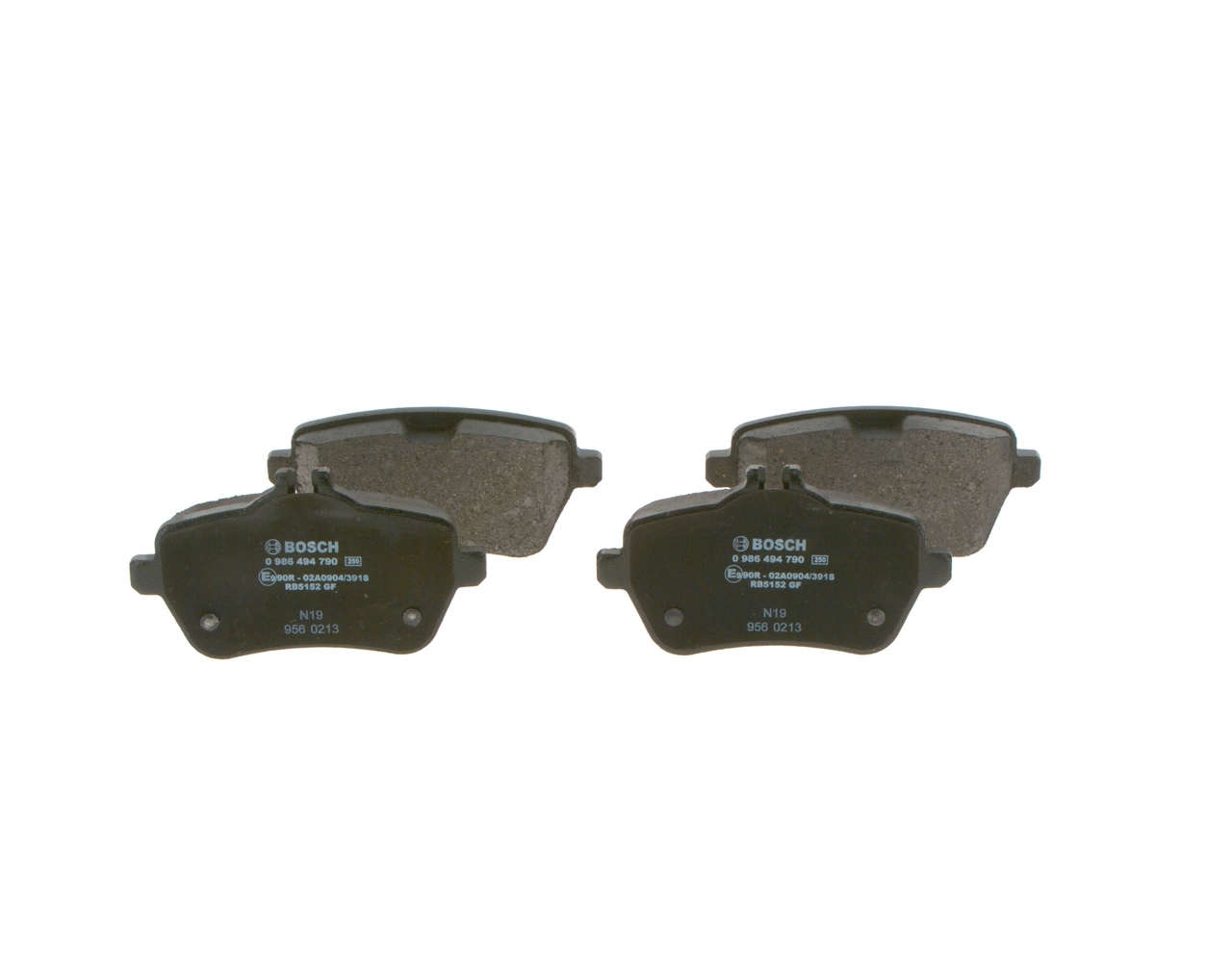 Купить 0986494790 Bosch Колодки тормозные задние, дисковые