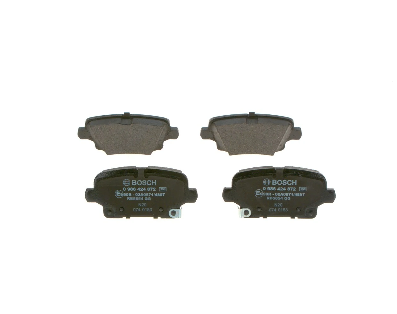 Задние дисковые колодки Bosch 0986424872