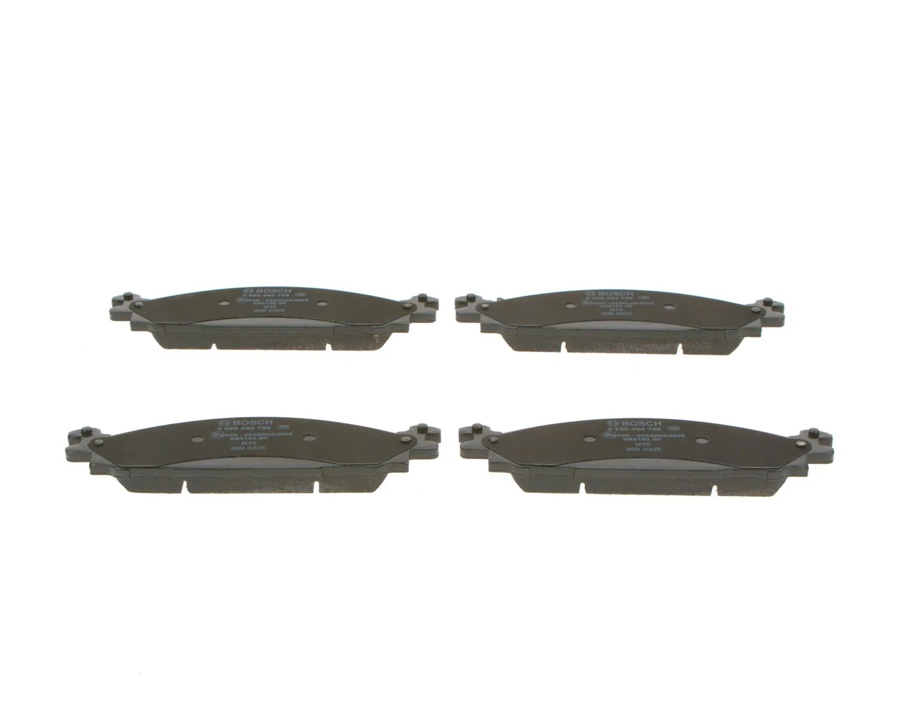 Передние тормозные колодки 0986494758 Bosch