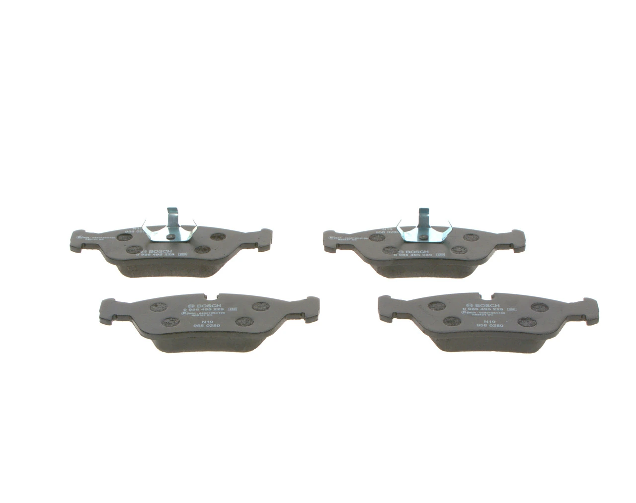 0986495229 Bosch Колодки передние