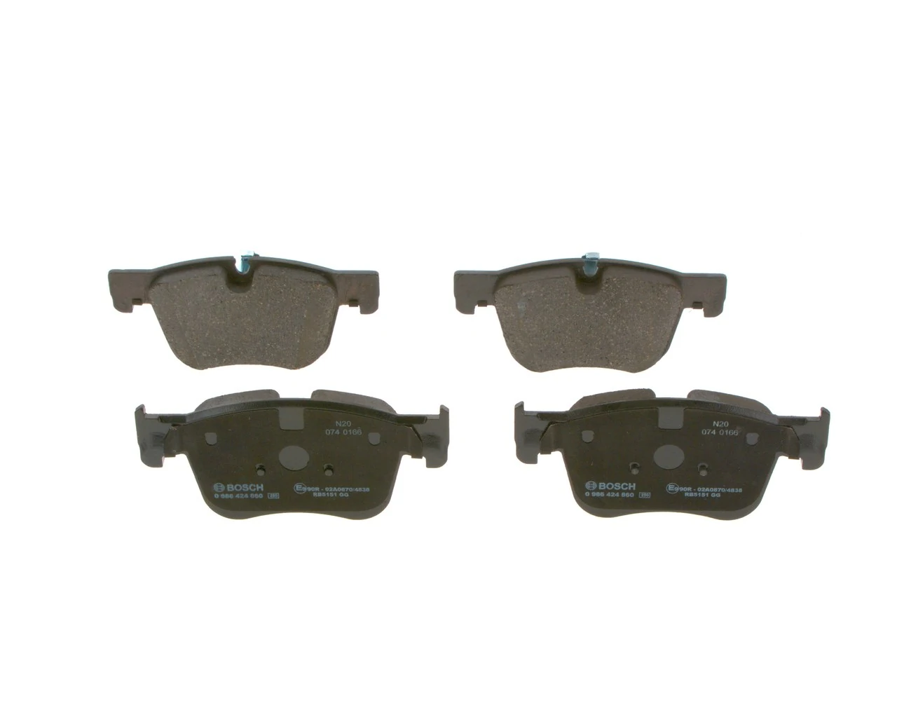 Передние тормозные колодки 0986424860 Bosch