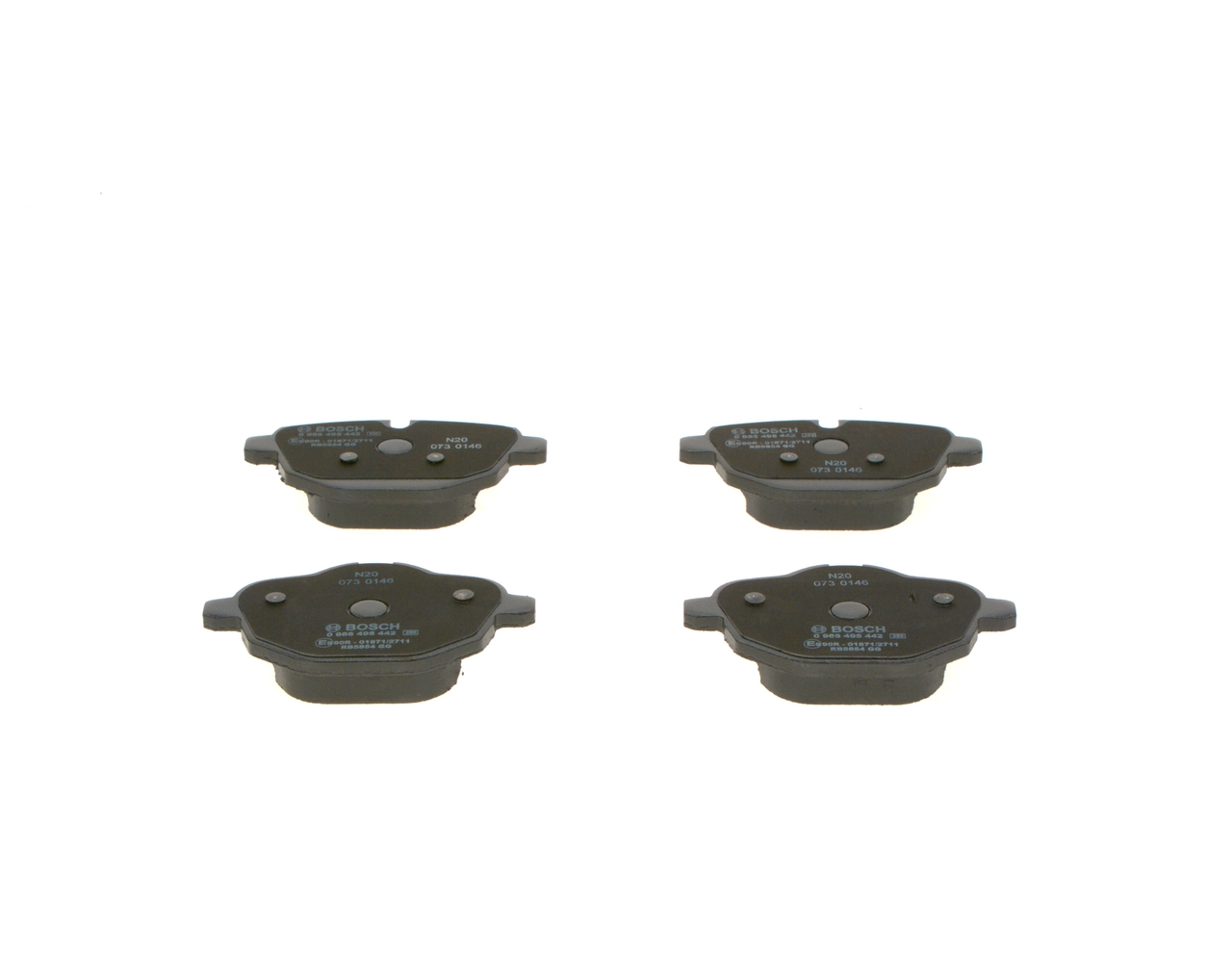 Задние тормозные колодки 0986495442 Bosch