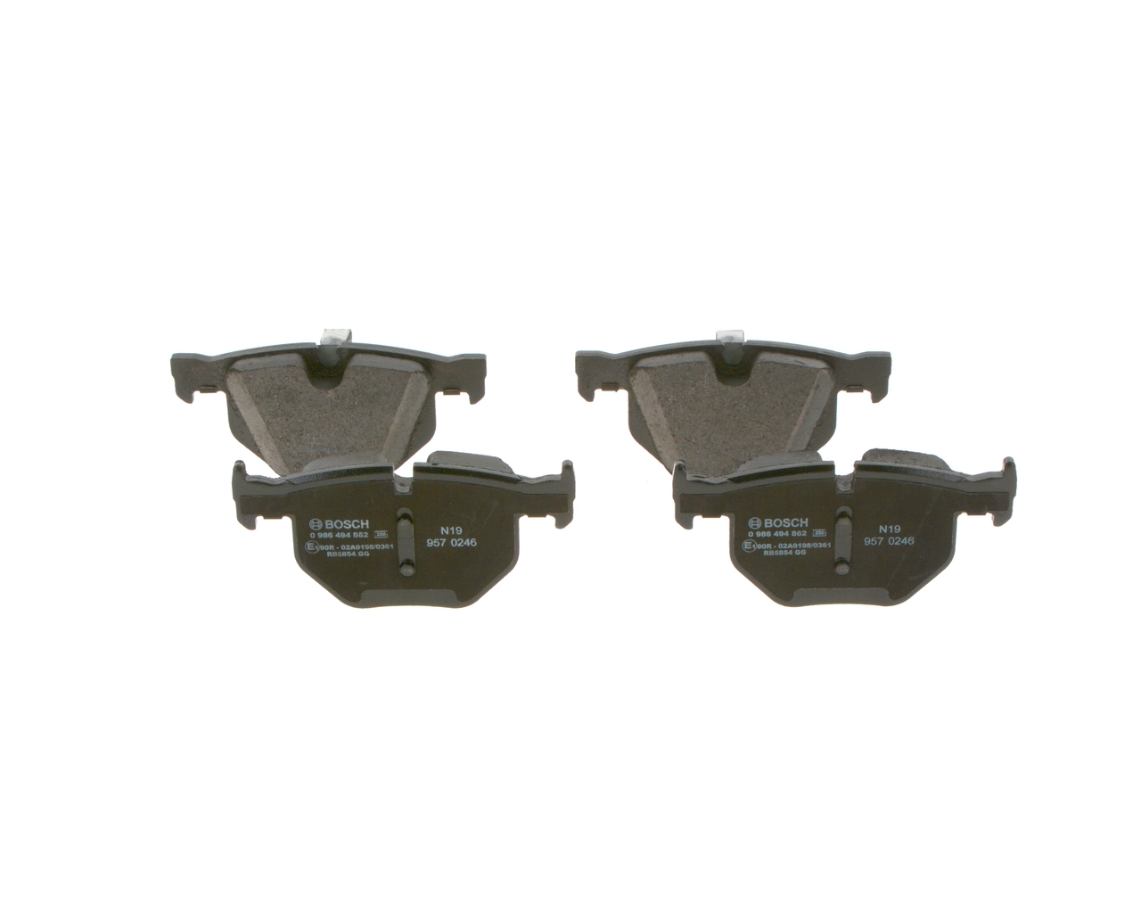 Купить 0986494862 Bosch Колодки тормозные задние, дисковые