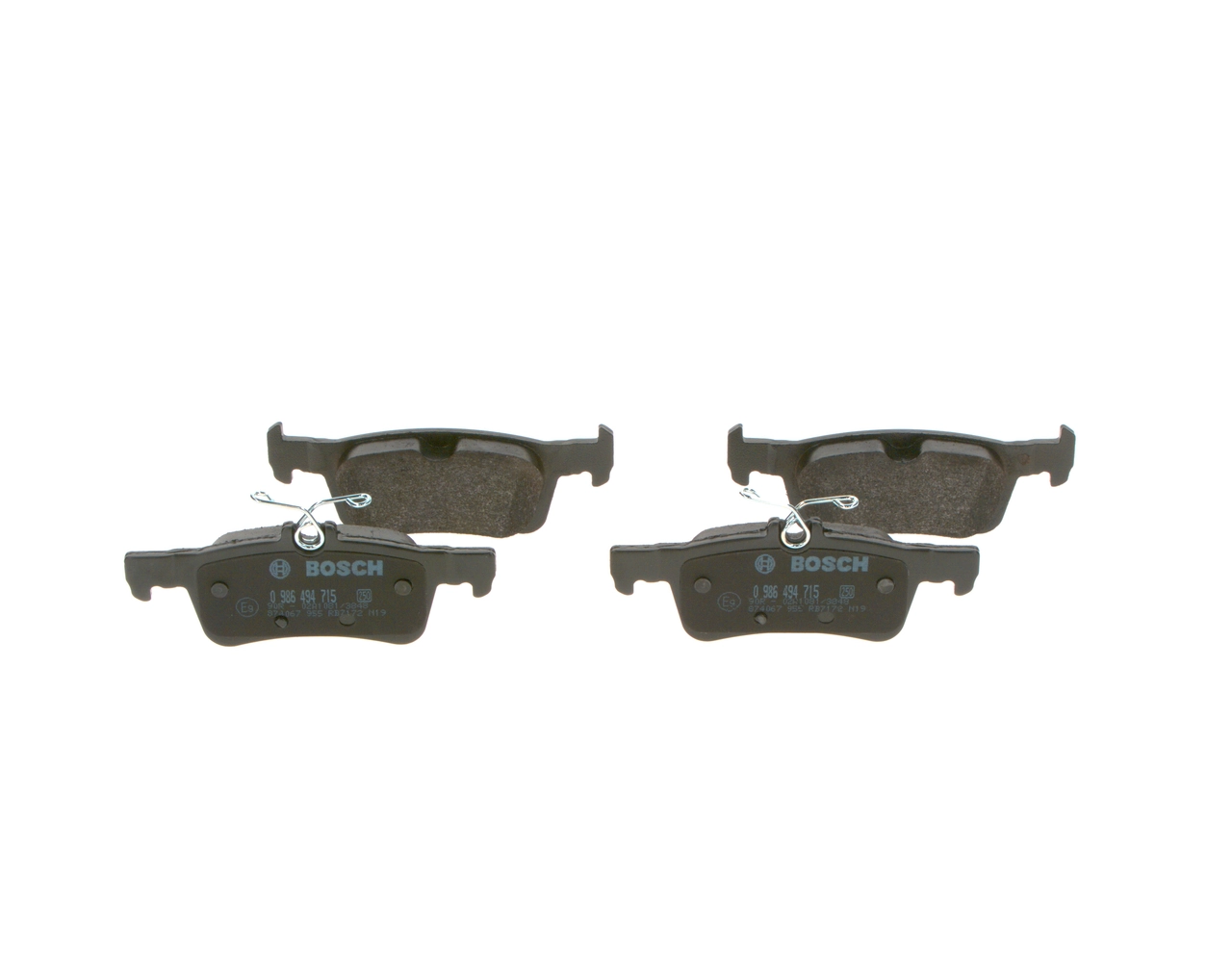 Задние тормозные колодки 0986494715 Bosch