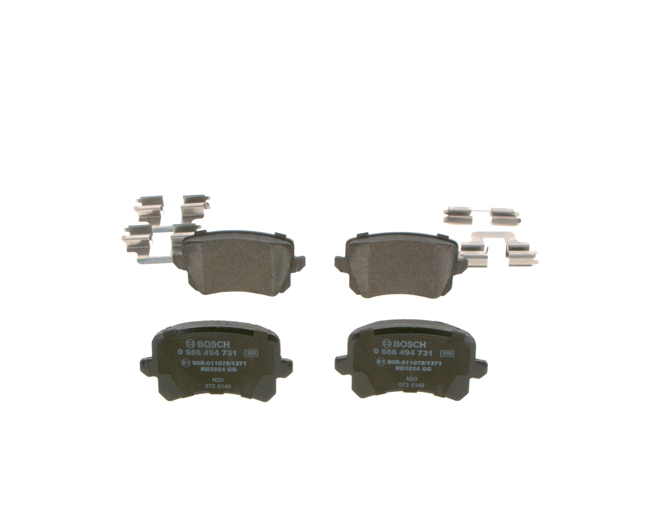 0986494731 Bosch Колодки тормозные дисковые комплект