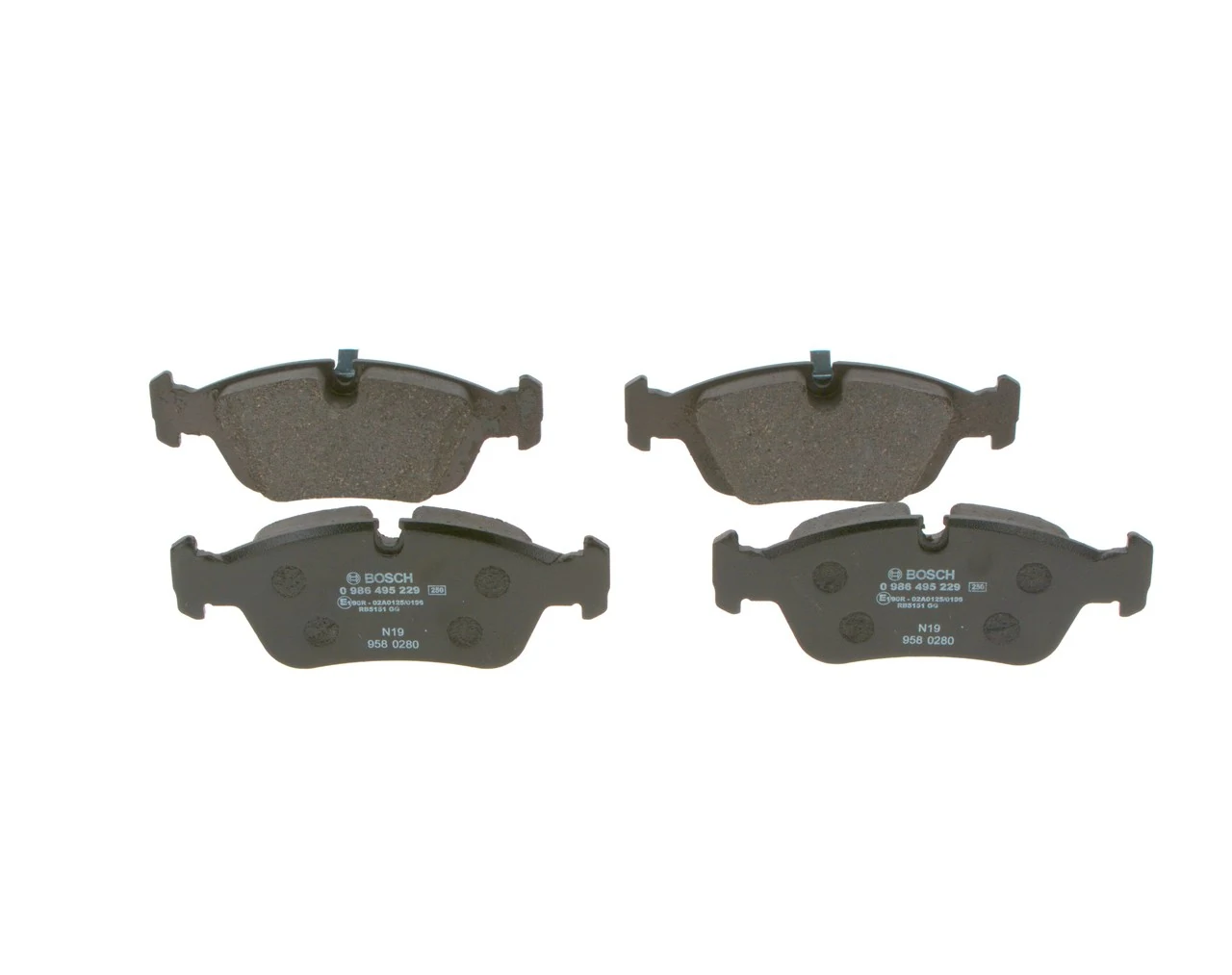 Передние тормозные колодки 0986495229 Bosch