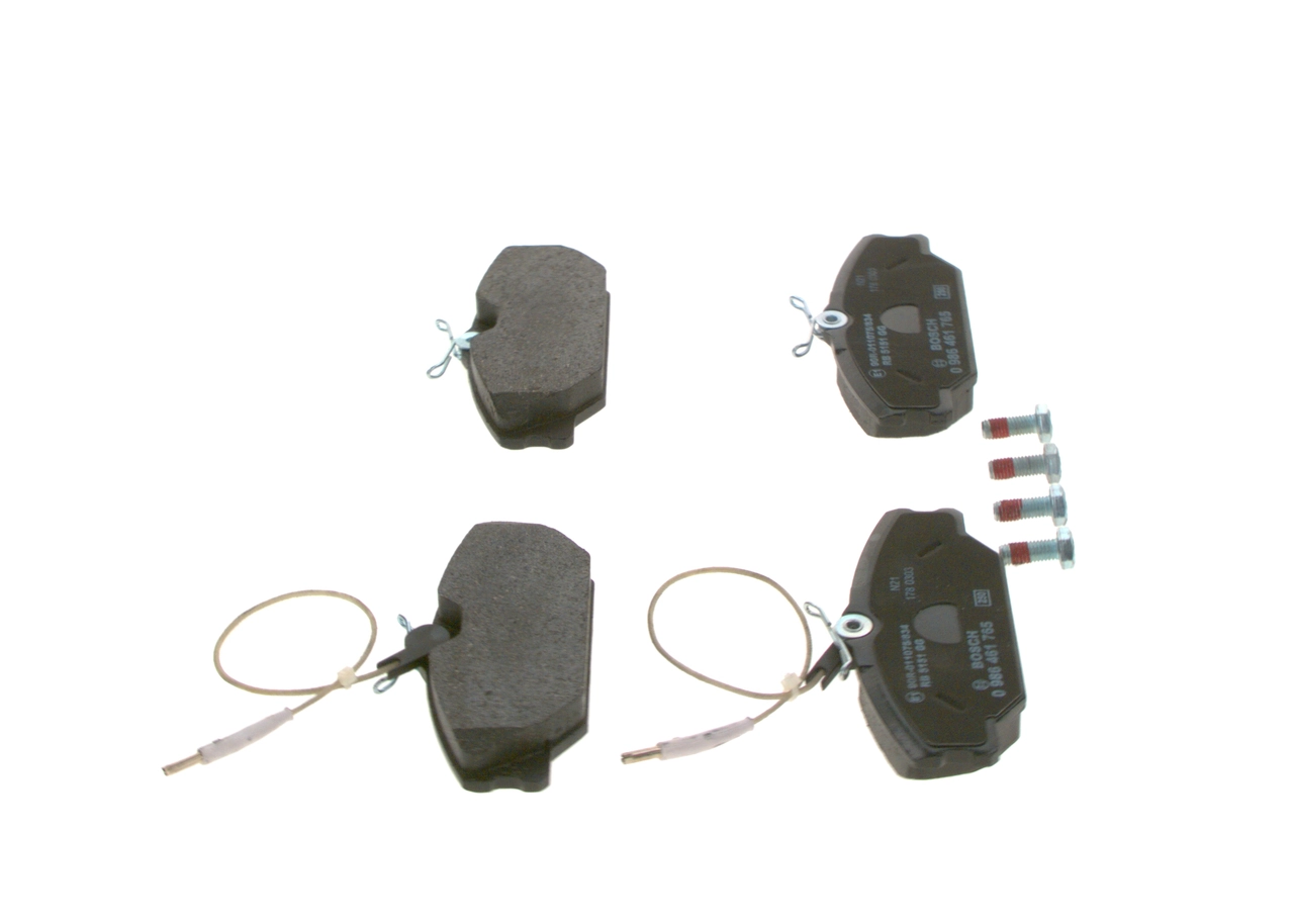 Купить 0986461765 Bosch Колодки тормозные