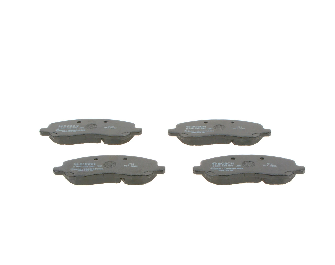 0986495253 Bosch Колодки передние