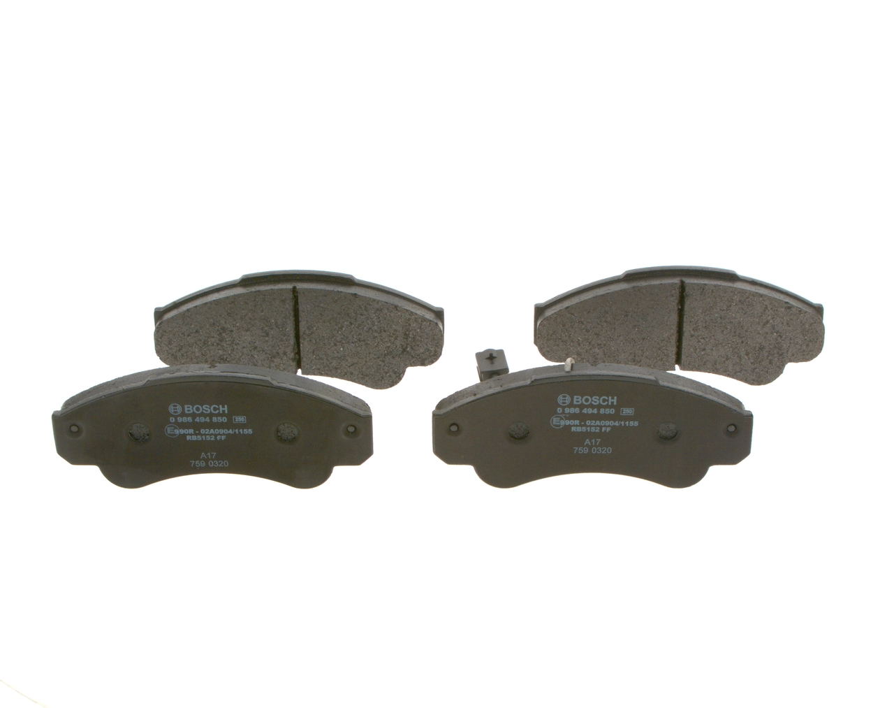Купить 0986494850 Bosch Колодки тормозные